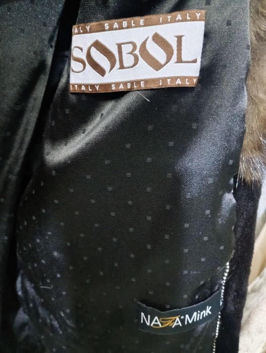 Nafa Sobol. Ог 110см. норковый полушубок с соболем. Натуральная шуба