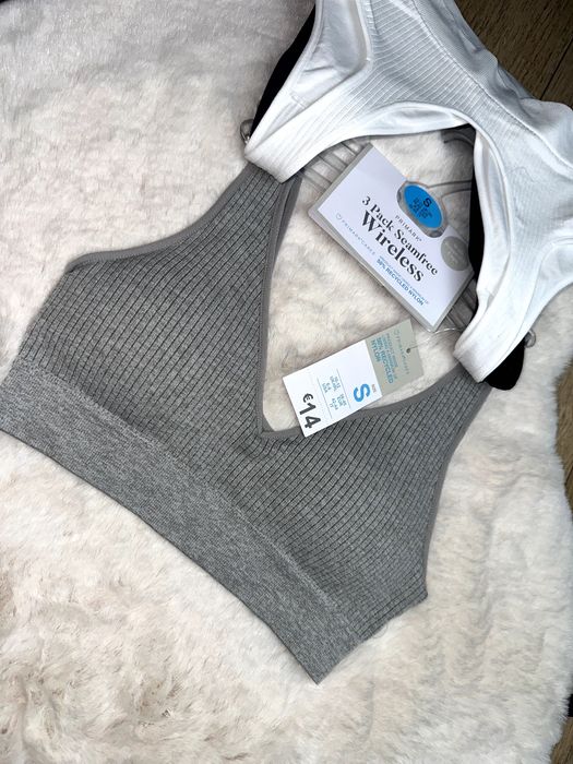 Primark 3 x biustonosz sportowy nowy S