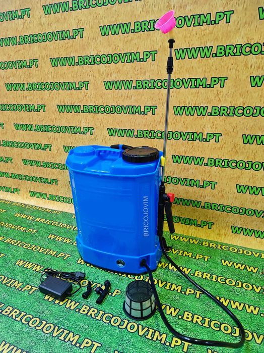 Pulverizador a Bateria - 16 Litros + Lança em Inox Extensível - NOVOS