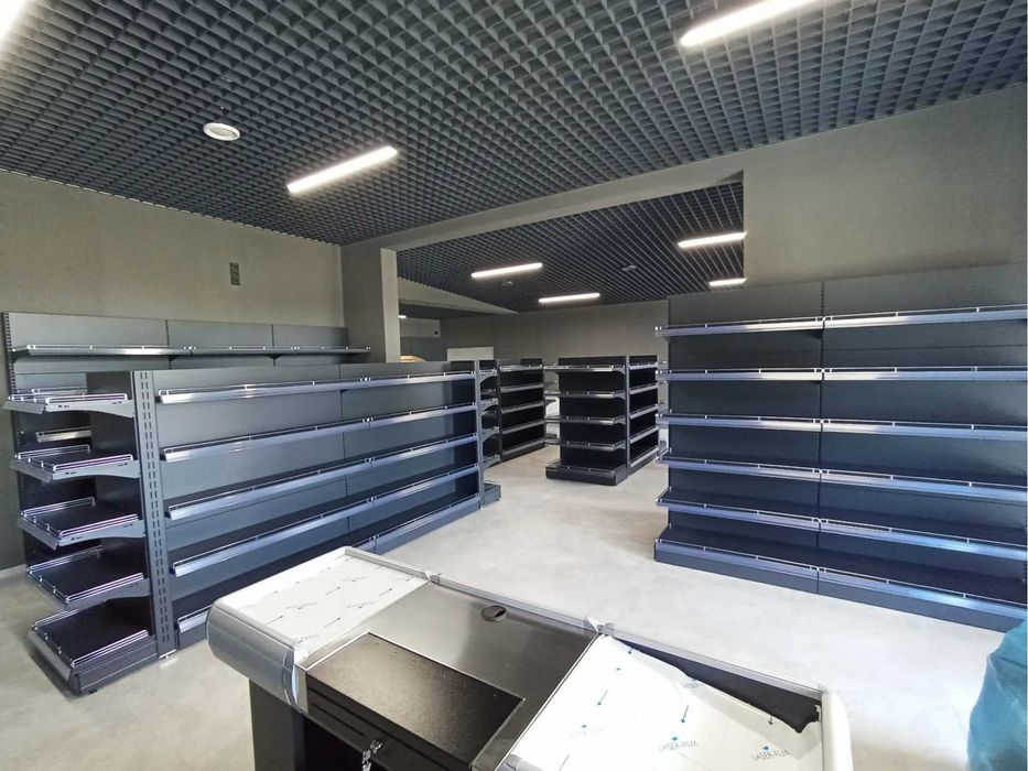 Стелажі торгові, вітрини, касові прилавки для бізнесу