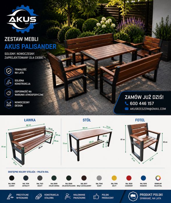 Meble ogrodowe  LOFT AKUS