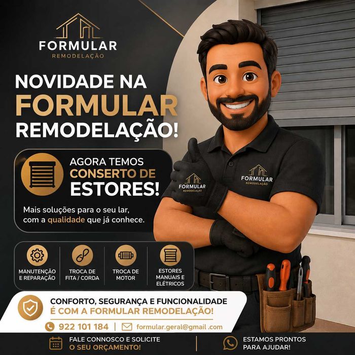 serviço de remodelação