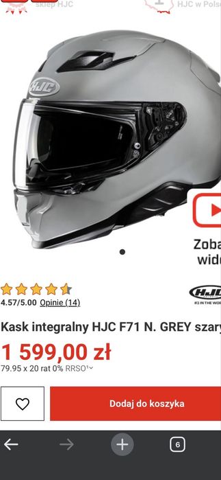 Kask motocyklowy HJC F71 rozm. S