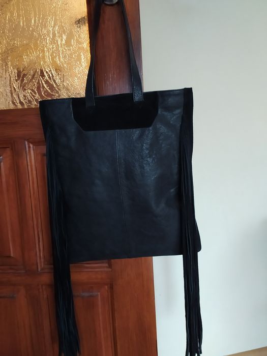 Orginalna torebka Asos skóra naturalna