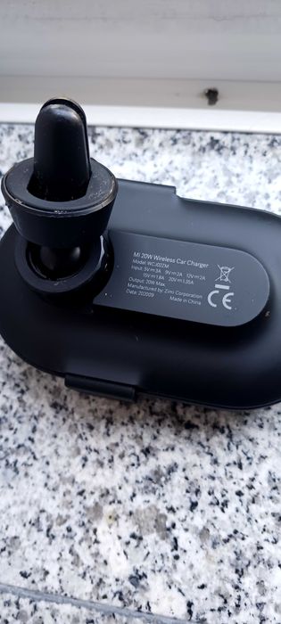 Carregador  e suporte auto QI sem fios Xiaomi