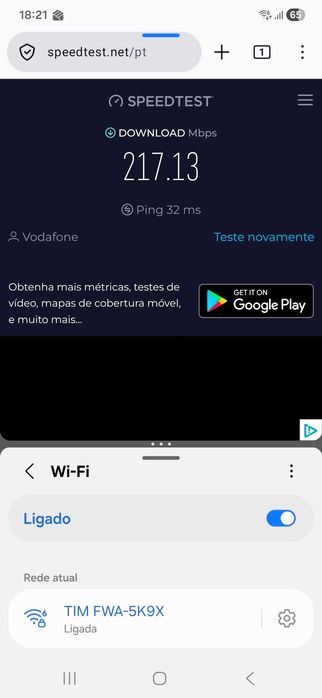 Router 4G+ TCL HH132V1 / Wi-Fi 6 / Internet até 600mbps!  SIM (Livre)