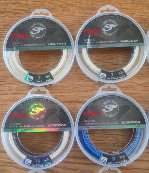 Nowe głowice muchowe 5 sztuk Scierra sznury