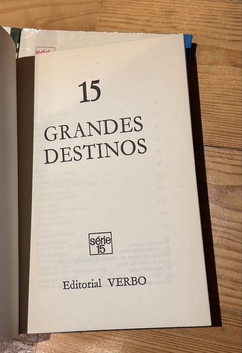 Livros verbo Serie 15 , misterios, aventuras, grandes destinos