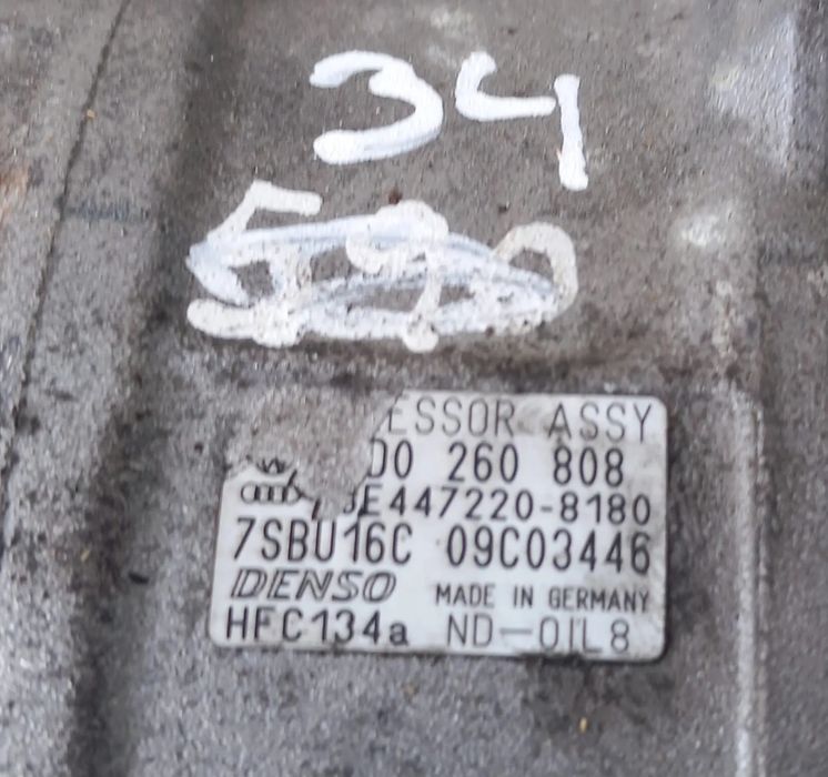 Compressor Ar Condicionado Audi Ref: 8D0260805J/8D0260808/GE447220-8180/7SBU16C/AWX