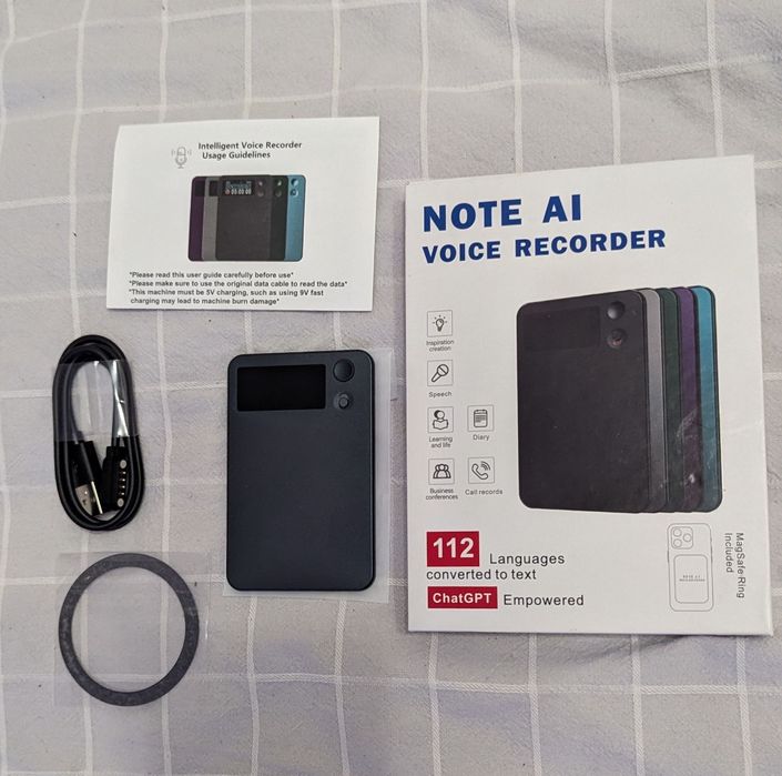 АІ Диктофон GPT Рowate 64GB запис, транскрипція,  112 мов