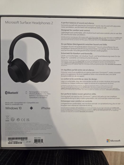 Headphones microsoft surface 2