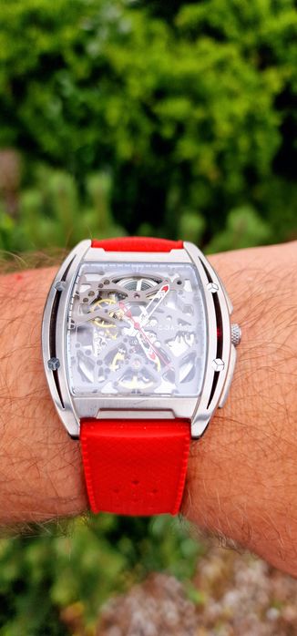 Ciga Design Skeleton Automatic Titanium - szafir , tytan - Tonneau