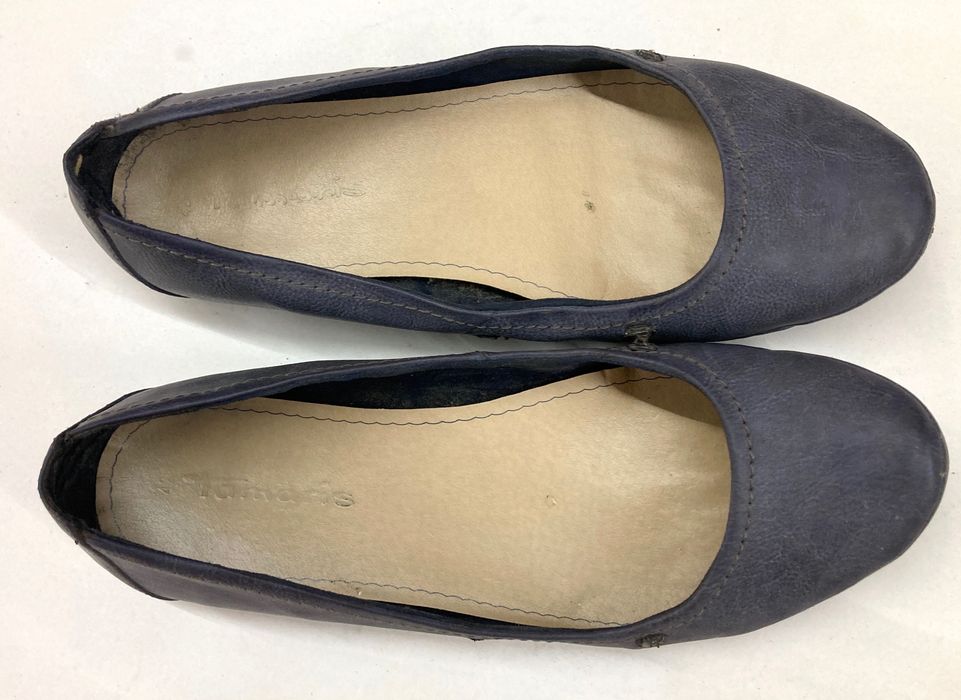 Baleriny Tamaris niebieskie klasyczne skóra rozmiar 42