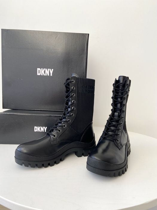 DKNY женские кожаные ботинки ДКНУ Жіночі шкіряні черевики ботінки