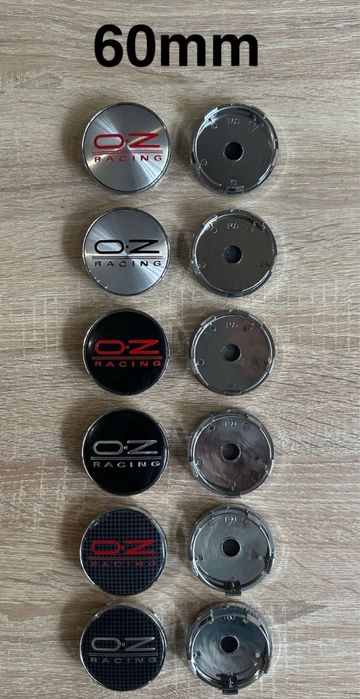 Conjunto 4 Centros OZ Racing 56mm 60mm 65mm 68mm