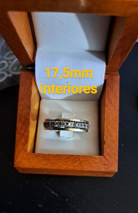 Anel rotativo em Ouro e Prata.