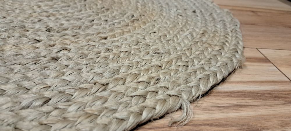 Okrągły dywanik 100% juta 70cm