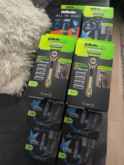 Бритва , станок  Gillette Labs лезвия  Gold Edition