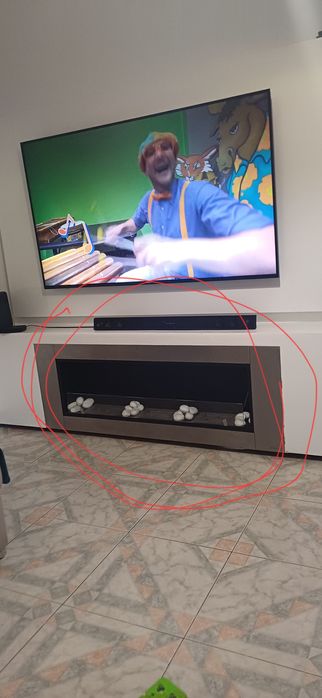 Lareira bioetanol para encastrar de parede