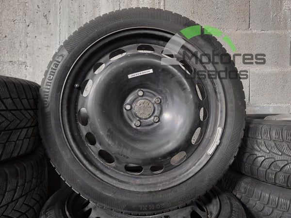 4 Jantes de Ferro 20 Renault c/pneus 195/55 5x114.3