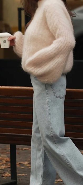 sweter kid mohair