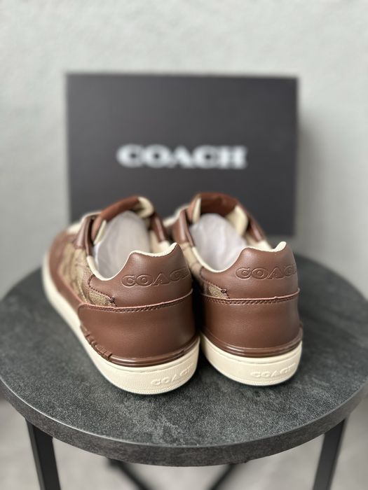 Мужские кроссовки кеды кожанные Coach
