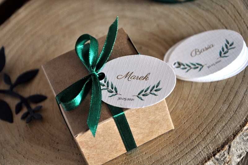 Winietka Pudełeczka na podziękowanie dla gości 2w1