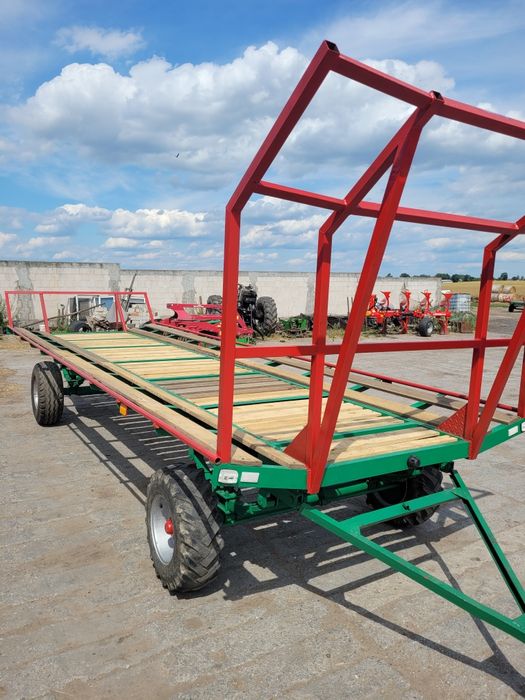 Przyczepa platforma do bel słomy siana jak nowa