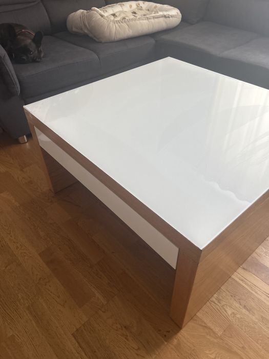 Ława 90/90 ze szkłem .