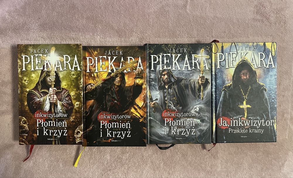 Jacek Piekara - Płomień i krzyż tomy 1-3 + przeklęte krainy