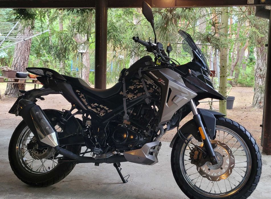 Motocykl SYM NHT 125 New Horizon Tourer Adventure Turystyczny Salon Polska  Ekstra wyposażenie, mały przebieg, książka serwisowa, 2 kl. Metzeler nowe!