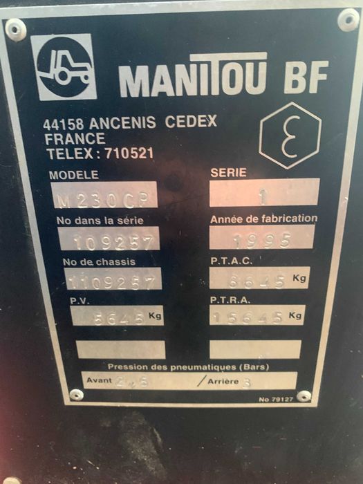 Empilhador MANITOU M230CP