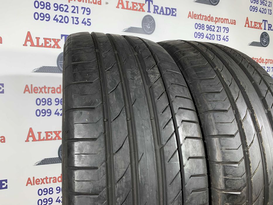 2 шт. 235/55 R18 Continental SportContact 5 літні шини бу, протектор 6-7 мм