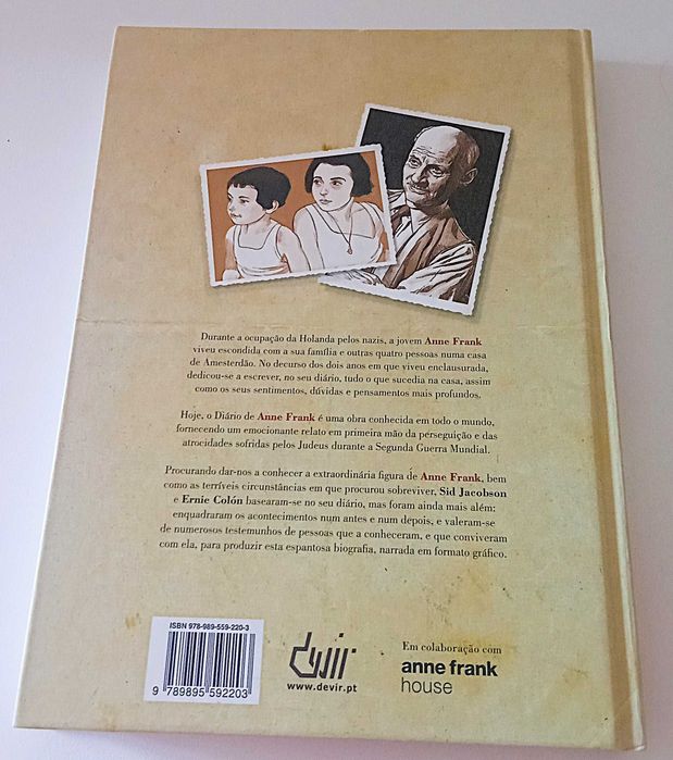Anne Frank, Biografia Gráfica, de Sid Jacobson & Ernie Colón  PORTES GRÁTIS*