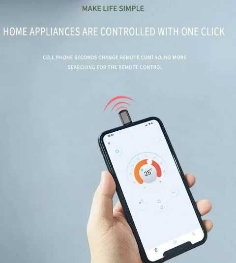 Uniwersalny pilot - sterowanie z aplikacji w telefonie - wejście USB C