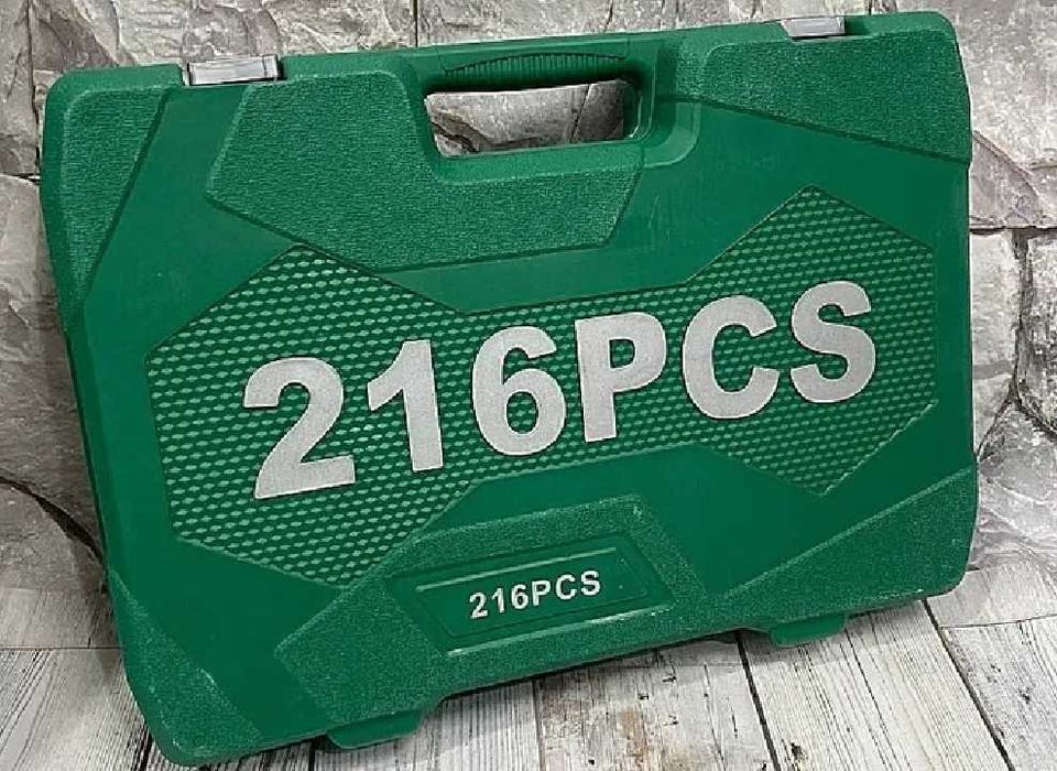 Набор головок и ключей NEW TOOLS на 216 инструментов Набір інструментів ключів головок