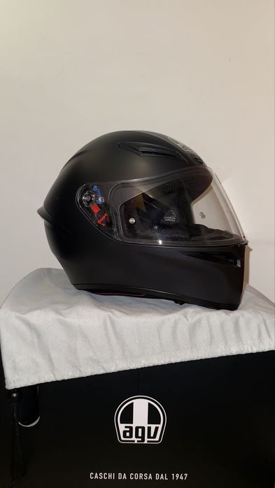 AGV K1 Matt Black ML (Caixa + Saco Original)