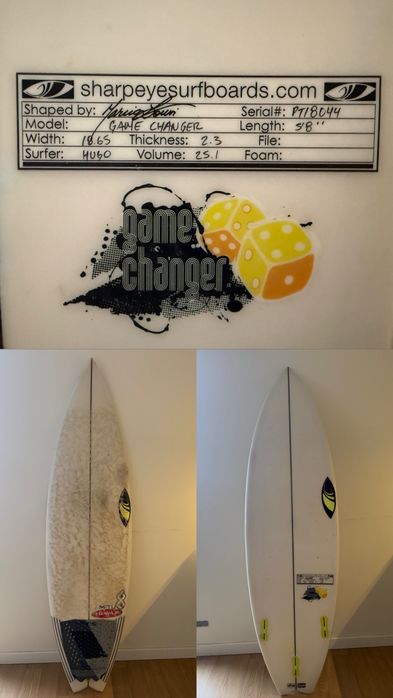 Prancha de surf Sharpey 5’8 modelo Game Changer
