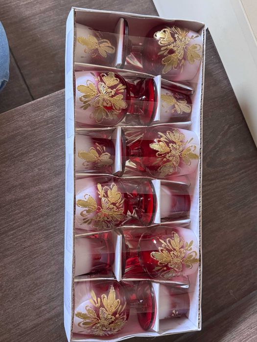 Набір: бокали 6шт. + рюмки 6шт., Bohemia Glass(Богемія), Чехія, Нові!