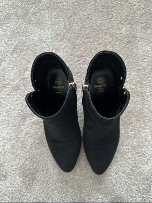 Bota de tacao em camurca - Seaside