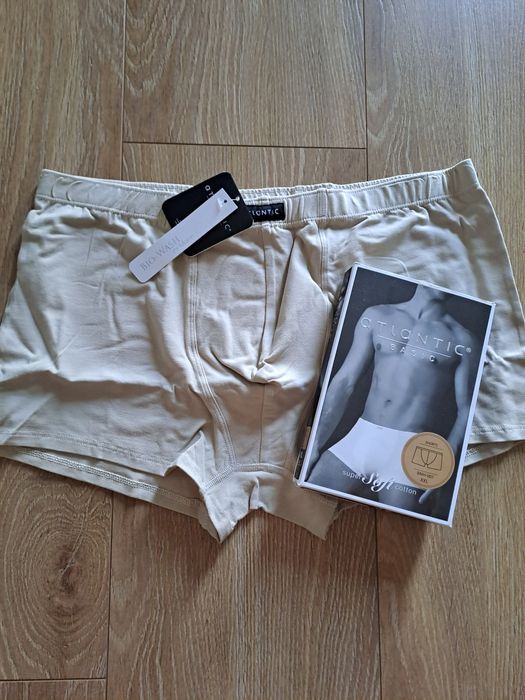 Bokserki, szorty męskie Atlantic, rozmiar XXL, kolor beżowy