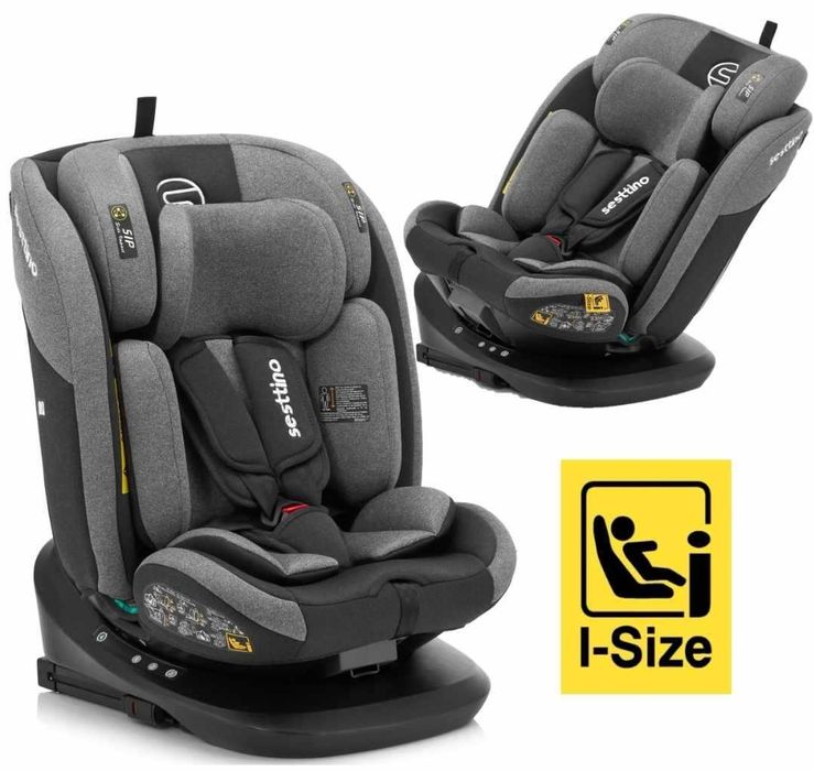Fotelik Samochodowy I-Size 40-150cm Sesttino Oktagon Pro 0-36kg ISOFIX