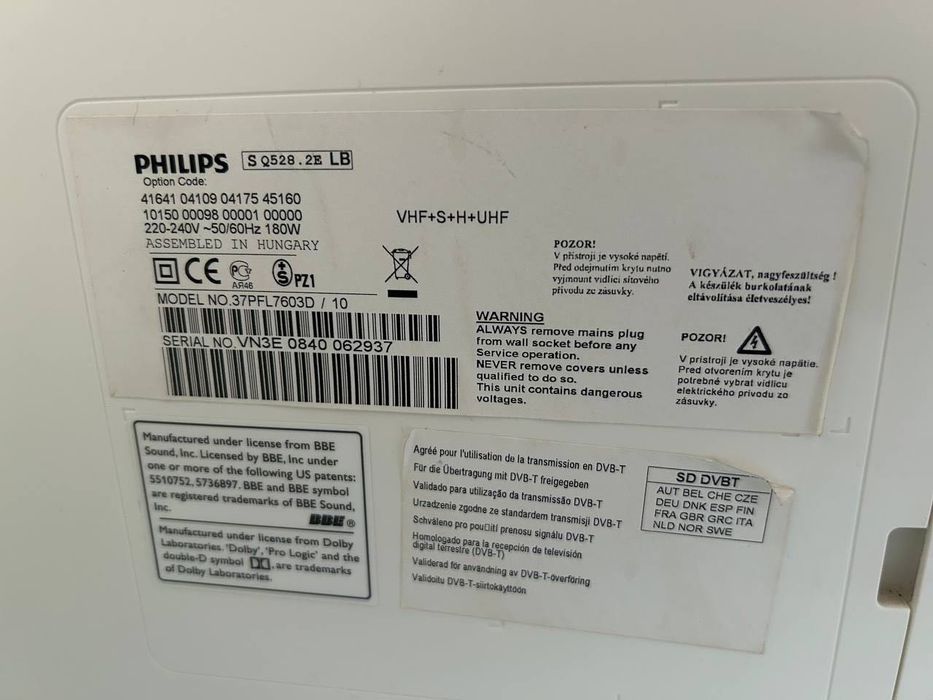 Телевізор Philips 37pfl7603d/10