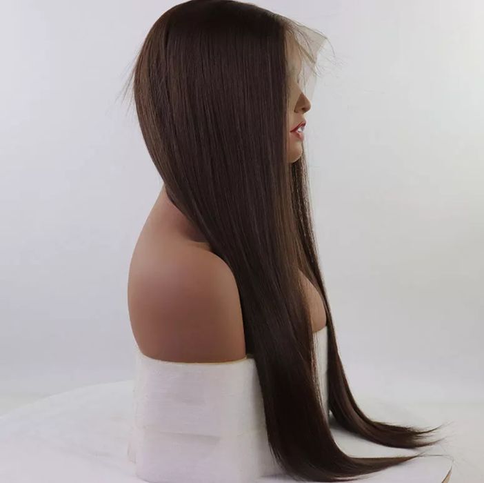Peruka Lace front brąz