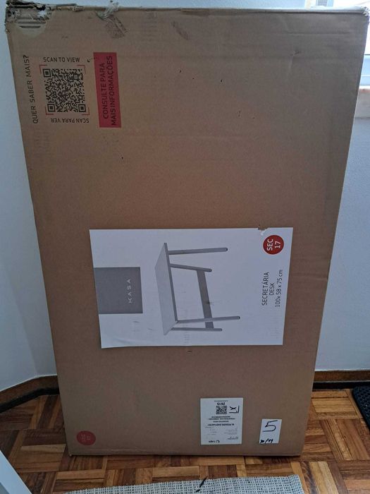 Secretária branca Kasa NOVA (EMBALADA)