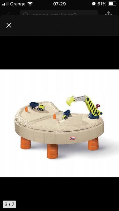 Piaskownica Little Tikes plac budowy z parasolem