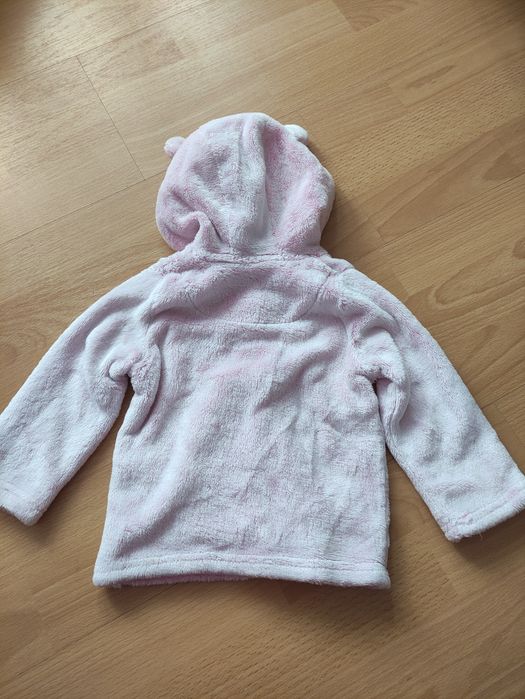 Ciepła różowa bluza r.80