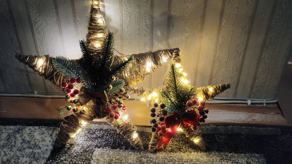 Новогодние украшения звезда новорічний декор новорічні прикраси зірка