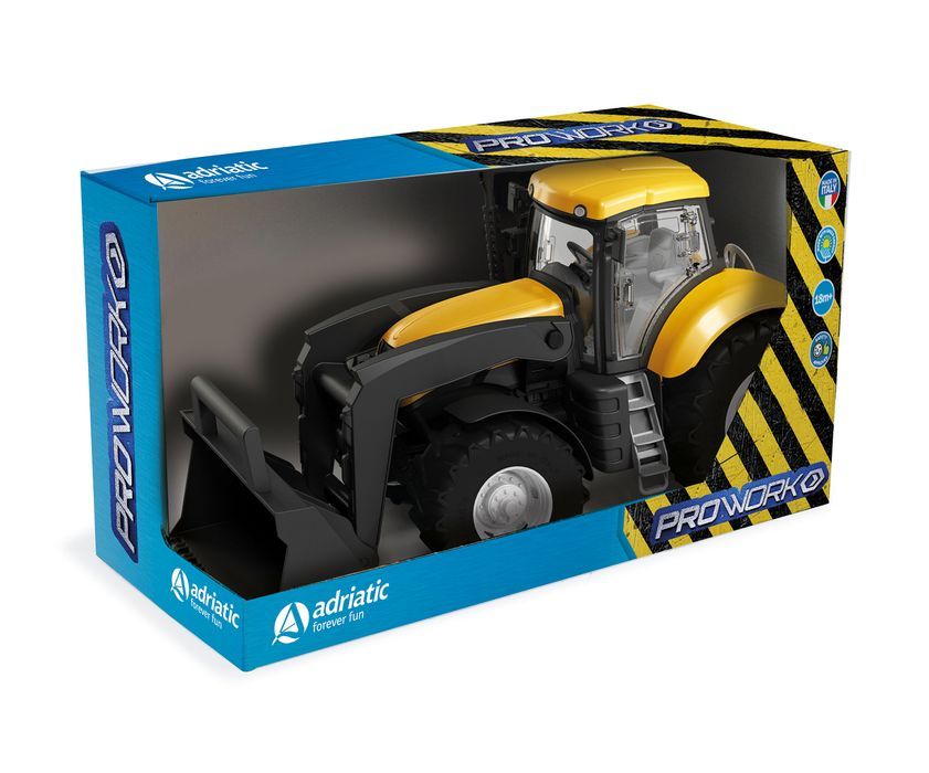 Traktor Żółty Z Łyżką W Pudełku Bruder