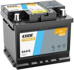 Akumulator Exide 47Ah 450A P+ EA472 Premium Grunwaldzka 33